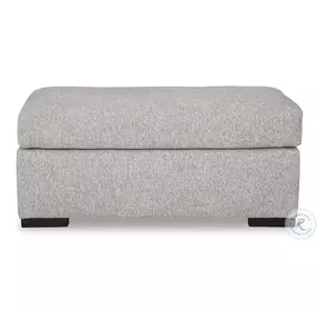 Evansley Pewter Performance Fabric Ottoman