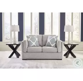 Evansley Pewter Performance Fabric Loveseat