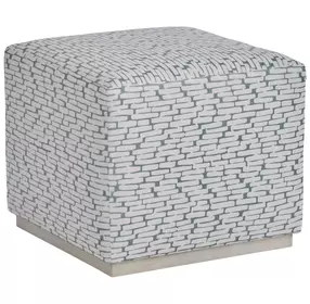 Colby Gray Upholstered Ottoman