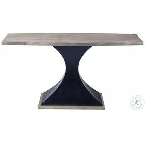 Lidiya Gray Sandwash Wood And Metal Console Table