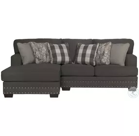 Crawford Metal And Charcoal Sectional with LAF Chaise