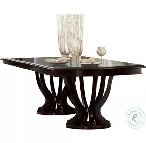 Savion Espresso Rectangular Extendable Dining Room Set