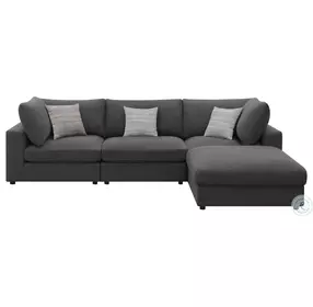 Serene Charcoal 4 Peice Sectional