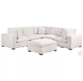 Lakeview Ivory L Shape 6 Piece Modular Sectional