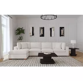Lakeview Ivory 5 Piece Modular Sectional