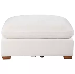 Lakeview Ivory Upholstered Ottoman
