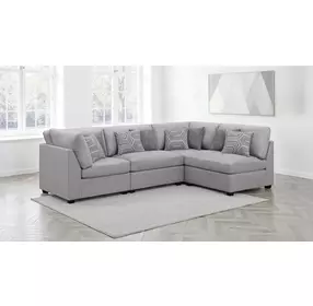 Cambria Gray 4 Piece Modular Sectional