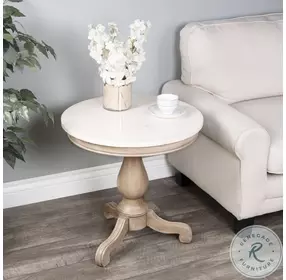 Danielle Sandalwood Beige Accent Table