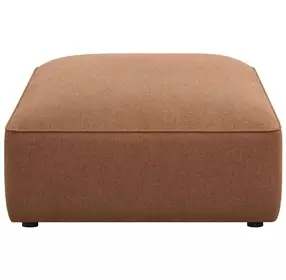 Jennifer Terracotta Square Upholstered Ottoman