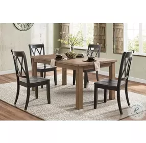 Janina Black Side Chair Set of 2