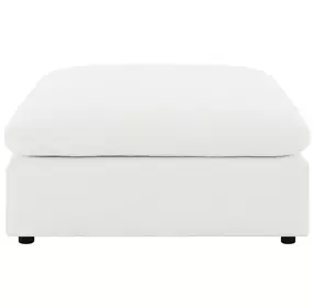 Raleigh Ivory Performance Fabric Ottoman