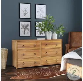 Lark Natural 6 Drawer Dresser