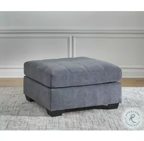 Marleton Denim Oversized Accent Ottoman