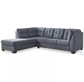 Marleton Denim 2 Piece LAF Chaise Sectional