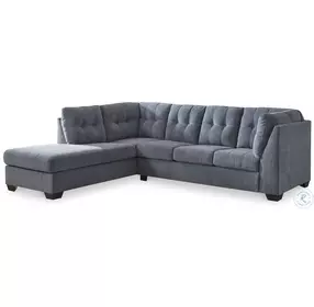 Marleton Denim 2 Piece Sleeper Sectional with LAF Chaise