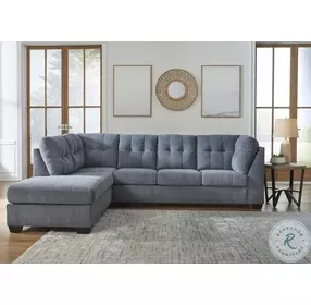 Marleton Denim 2 Piece LAF Chaise Sectional