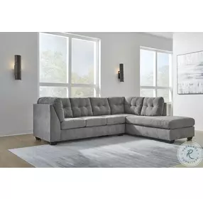 Marleton Gray 2 Piece RAF Chaise Sectional