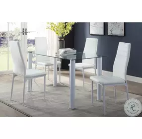 Florian White Side Chair Set of 2