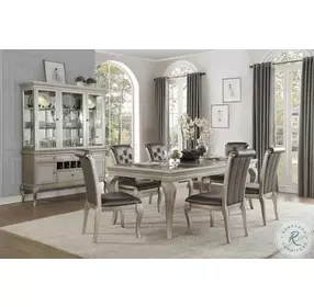 Crawford Silver Extendable Dining Table