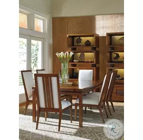 Island Fusion Off White Natori Slat Back Side Chair