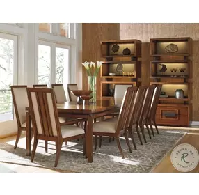 Island Fusion Medium Coconut Shell Brown Tonga Tiered Bookcase