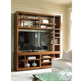 Island Fusion Medium Coconut Shell Brown Taipei TV Stand