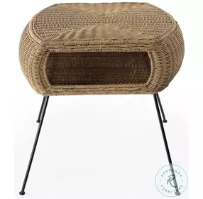 Coralitta Natural Rattan End Table
