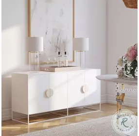 Lennasa White Sideboard