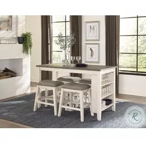 Timbre Antique White Counter Height Stool Set of 2