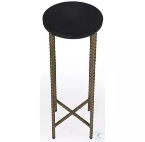 Nigella Black Marble Side Table