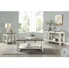 Granby Rosy Brown And Antique White Cocktail Table