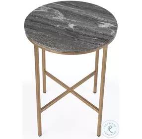 Butler Loft Caty Distressed Multi Marble End Table