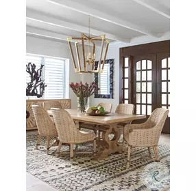 Los Altos Soft Golden Maize Keeling Woven Arm Chair