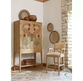 Los Altos Soft Golden Maize Sutherland Upholstered Bar Stool Set Of 2