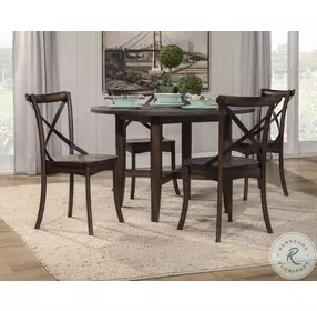 Arendal Burnished Dark Oak Round Dining Table