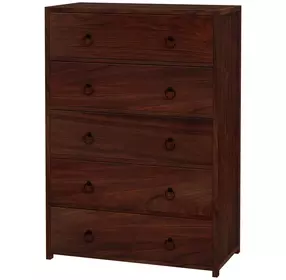 Lark Medium Brown 36" 5 Drawer Chest