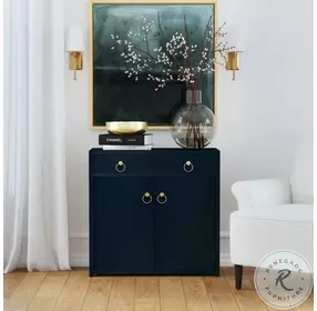 Lark Navy Blue Accent Cabinet