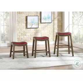 Ordway Red Counter Height Stool