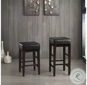 Pittsville Espresso Pub Height Stool Set Of 2