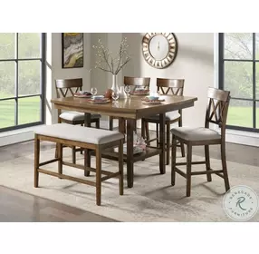 Balin Light Oak Counter Height Dining Table