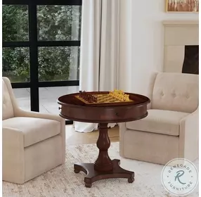 Fredrik Antique Cherry Game Table