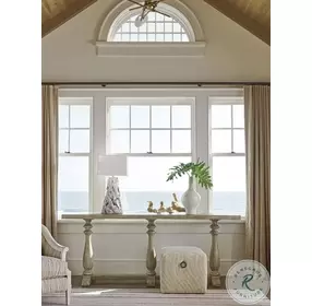 Ocean Breeze Weathered Sage Green River Oaks Console Table