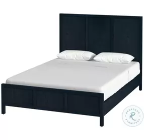 Lark Navy Blue Platform Bedroom Set