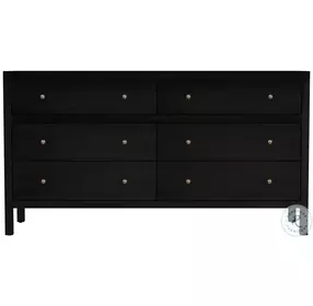 Nora Antique Coffee 6 Drawer Wide Dresser