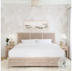 Flagstaff Desert Sand King Cane Panel Bed