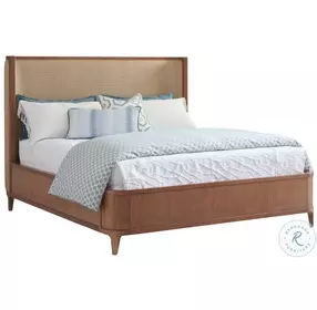 Palm Desert Sundrenched Sierra Tan Villa Park Upholstered Panel Bedroom Set