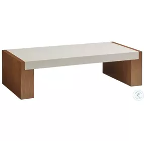 Palm Desert Sundrenched Sierra Tan And White Eldorado Rectangular Occasional Table Set