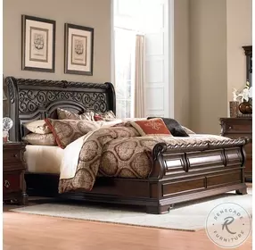 Arbor Place Brownstone Sleigh Bedroom Set