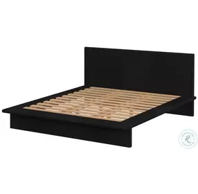 Halmstad Black King Platform Bed