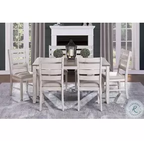 Ithaca Grayish White And Brown Dining Table